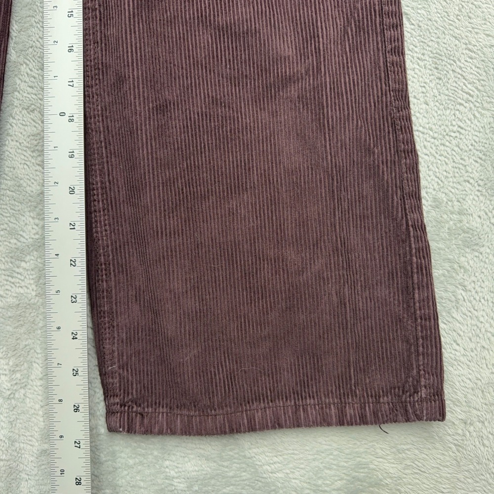 BDG Corduroy Pants Womens 26 Purple High & Wide Leg Ribbed Urban Outfitters - Picture 5 of 9